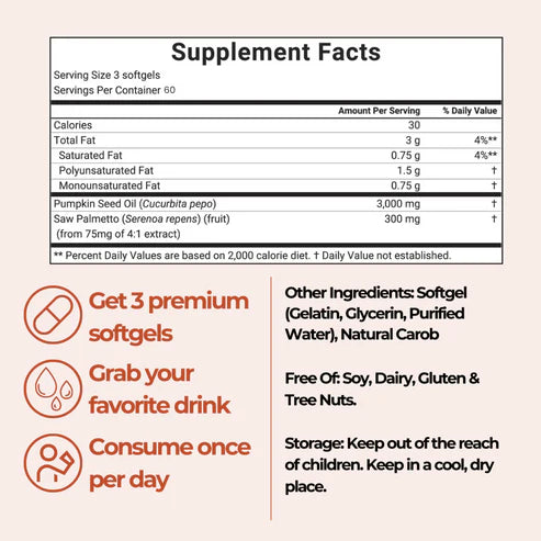 SwissCure® Pumpkin Oil Softgels