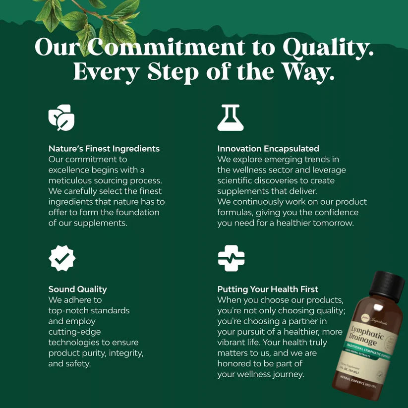 Lymphatic Drainage with Liquid Herbal Extracts