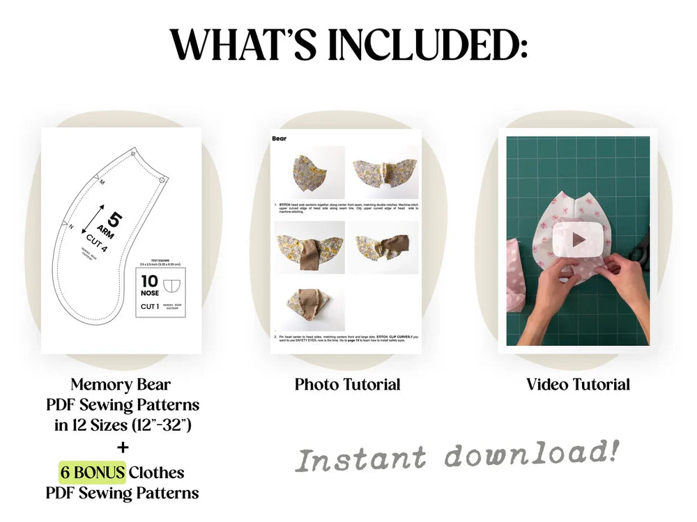 Sewing Patterns Bundle ( 6-in-1 Valued at 50$)